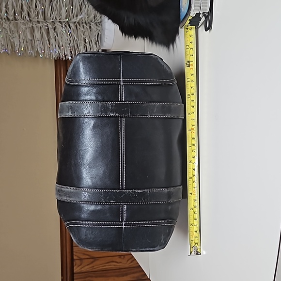 Coach Genuine Leather Large Shoulder Tote Bag LEATHER WEAR - Picture 11 of 17